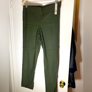 NIC+ZOE Wonderstretch Pull On Crop Pants In Rich Olive